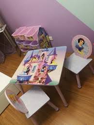 The set comes with 1 table & 2 chairs. Disney Princess Table And Chairs And Toy Bin Set Babies Kids Baby Nursery Kids Furniture Kids Tables Chairs On Carousell