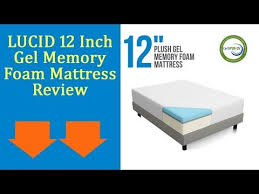 Lucid 12 Inch Gel Memory Foam Mattress Review Updated 2017 Memory Foam Mattress Reviews Mattresses Reviews Gel Memory Foam Mattress