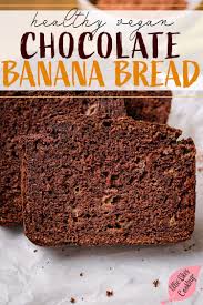 Whole Wheat Chocolate Banana Bread Vegan Ellie Likes Cooking Recipe In 2020 Chocolate Banana Bread Chocolate Banana Banana Bread Without Eggs
