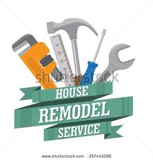 House Remodel Tools Home Repair Service House Repair Company Logo Flat Style Toola For Building Remodel A In 2020 Home Repair Services Home Repair Remodeling Tools