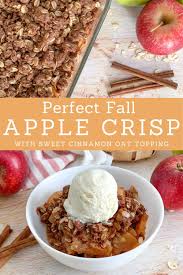 Warm Apple Crisp With Oats And Cinnamon Recipe Apple Crisp No Oats Homemade Apple Crisp Apple Crisp Recipes