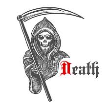 Las mafias arrebataron a su familia y tras su propia muerte se le ha concedido la oportunidad de volver a terminar su cometido. Muerte Con Guadana Dibujo A Lapiz Icono De Vector De Halloween Caracter Mortal Gotico Bosquejar Para El Tatuaje Decoracion Ilustraciones Vectoriales Clip Art Vectorizado Libre De Derechos Image 61616256