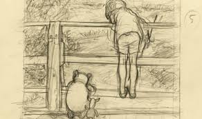 Pooh the bear or winnie the pooh is the titular protagonist of the series and he is the yellow overweight teddy bear who lives in the hundre. Winnie The Pooh Original Sketch Expected To Sell For 50 000 Uk News Express Co Uk
