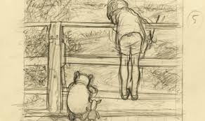 Painting canvases drawing tutorial character drawing piglet drawing simple acrylic paintings drawings cartoon drawings easy drawings winnie the pooh drawing. Winnie The Pooh Original Sketch Expected To Sell For 50 000 Uk News Express Co Uk