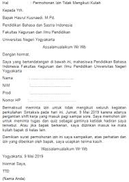 Surat izin sakit perlu disampaikan agar seorang. Contoh Surat Izin Tidak Masuk Kuliah Karena Urusan Kantor Download Kumpulan Gambar