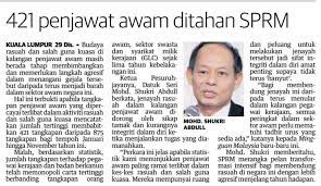 Bagi membincangkan mengenai perkara ini bersama di talian ialah presiden persatuan pemeriksaan penipuan bertauliah malaysia, datuk seri akhbar satar. Helang Puteh 421 Penjawat Awam Ditahan Sprm Sepanjang 2018
