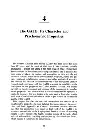 4 The Gatb Its Character And Psychometric Properties