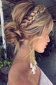 30 Stunning Bridesmaid Updos For A Fabulous Look Medium Length Hair Styles Hair Styles Wedding Hairstyles