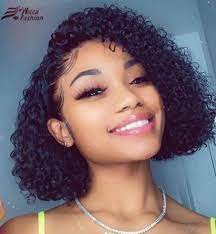 2020 African American Wigs Black And Purple Bob Wig Roseshaper Curly Hair Styles Naturally Curly Hair Styles Wig Hairstyles
