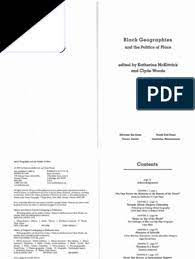 Race, power and the blues in the mississippi delta. Black Geographies And The Politics Of Place Katherine Mckittrick And Clyde Woods Eds Pdf