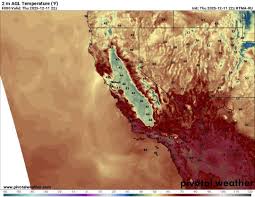 Central California is currently experiencing one of the most remarkable  temperature inversions I've ever seen in this part of the world. The Central  Valley remains miserably damp & chilly under dense fog