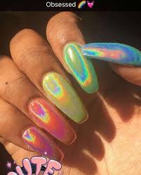 Prettynails Holographic Nails Nails Coffin Nails Designs