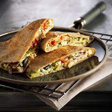 Wraps Chauds De Style Grec Au Poulet Et Aux Legumes Poulet Ca