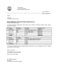 Surat permohonan pembelian peralatan / surat rasmi. Surat Sumbangan Peralatan Sukan Pdf