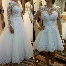 Wir stellen ihnen die justin alexander herbst/winter kollektion 2019 vor. Grosshandel Jahrgang Langarm Kurz Brautkleider Abnehmbarer Rock Strand Boho Puffy Tull Spitze Plus Size Land Sheer Button Zuruck Brautkleider 2019 Von Bridalstore 76 15 Auf De Dhgate Com Dhgate