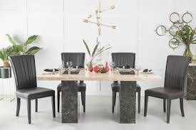 Check spelling or type a new query. Urban Deco Vienna 180cm Cream And Brown Marble Dining Table And 6 Cadiz Black Chairs Cfs Furniture Uk