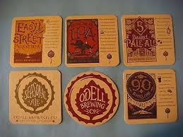 6 Beer Bar Coasters Odell Brewing Ipa 90 Shilling Easy Street Colorado Coasters Breweriana Beer Beer Bar Bar Coasters Beer Logo