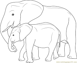 They are very intelligent and have sharp memory also, this thing has proved in research. Mother And Baby Elephant Coloring Page For Kids Free Elephant Printable Coloring Pages Online For Kids Coloringpages101 Com Coloring Pages For Kids