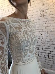Parisian Style I Melanie By Flora I Romantic Wedding Dress I Elegant Wedding Dress I Low French Lace Wedding Gown Parisian Wedding Dress Desert Wedding Dress