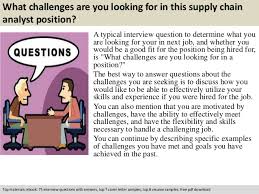 Recommended supply chain analyst resume keywords & skills based on most important skills found on successful supply chain analyst resumes and top skills required by employers. Supply Chain Analyst Interview Questions