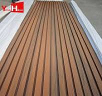 Home Decoration External 3D Wood Plastic Composite Decorative  Exterior/Outdoor Facade Cladding Fence Ribbed PVC/WPC Wall Panel