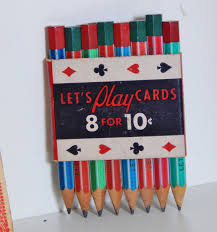 Vintage Tiny Let 39 S Play Cards Pencils Empire Pencil Company Ephemera Bridge Tally Sheets Booklet Mid Century Party Bar Games Party Card Party Bars Cards