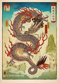 Japanese dragon illustration for design material. N Alessi Dragon Illustration Japanese Art Dragon Artwork