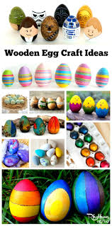 Wooden Easter Egg Decorating Ideas Wooden Eggs Crafts Egg Crafts Easter Egg Decorating