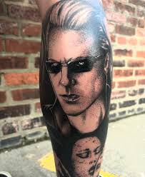 albert wesker 🖤 7 minutes is all it took to do this tattoo #albertwesker  #residentevil5 #re4 #videogametattoo #blackworkillustrations  #blackworktattoos #clevelandtattoos #clevelandtattooartists
