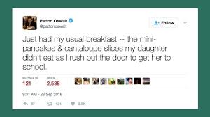 Sourced quotations by the american comedian patton oswalt (born in 1969) about time, people and realize. 16 Times Patton Oswalt S Tweets Were Parenting Comedy Gold Huffpost Life