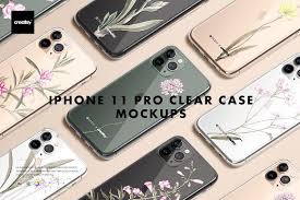 Iphone 11 Pro Clear Case Mockup Set Iphone Clear Cases Case