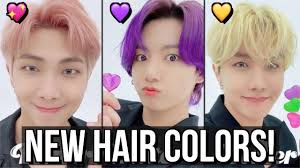 Вы внесли @bts_jk_butter в черный список. Bts Hair Colors Butter Comeback Pink Purple Blonde Youtube