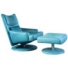 1980s Turquoise Rolf Benz Reclining Chair Chair Vintage Lounge Chair Lounge Chair