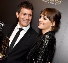 Antonio banderas, one of spain's most famous faces, was a soccer player until breaking his foot at the age of fourteen; Antonio Banderas Gushes Over Former Stepdaughter Dakota Johnson