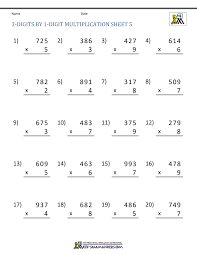math multiplication worksheets 4th grade