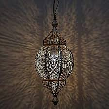 Amazon Com Home Sake Classic Moroccan Orb Hanging Lamp Antique And Gold Metal Hanging Decorative Pendant Celling Turkish Lights Hanging Lamp Moroccan Decor