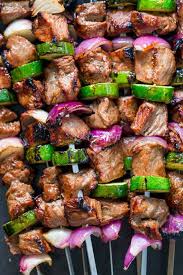 Before the start of cooking kabobs in the oven, the skewers must f. Grilled Steak Kebabs Recipe Natashaskitchen Com