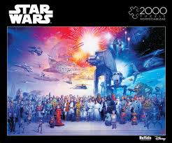 Lightsaber sea free online jigsaw puzzles, thousands of pictures and puzzle cuts star wars halloween character standing on water with red and green light Star Wars You Were The Chosen One 2000 Piece Jigsaw Puzzle Buffalo Games
