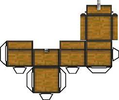 Papercraft Chest With Opening Lid Minecraft Crafts Minecraft Room Minecraft Blocks