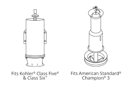 Cwynings (ca) i have a low flow (recent) american standard toilet. American Standard Kohler 3 Toilet Flush Valve Seal Kit Flapper Seal Replacements Flush Valve Replacements Korky Toilet Parts