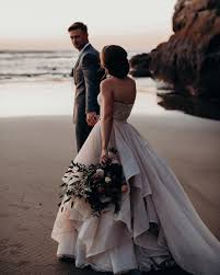 Wild Wedding Days On Instagram A Walk By The Beach Fantastic Shots By Hazelwo Ball Gowns Wedding Asymmetrical Wedding Dress Wedding Dresses Beaded Bodice