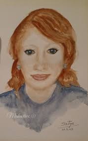 Someone i know ..... Portrait. Watercolor