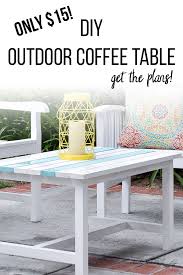 This collapsible fence table is a great way of adding a table without sacrificing space. Easy 15 Diy Outdoor Coffee Table Free Plans And Step By Step Tutorial