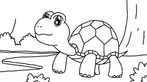 Tortoise gambar kura kura kartun hitam putih clipart 1217185. Cara Menggambar Kura Kura Dengan Mudah Youtube