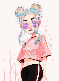 Space Buns Are Back Cute Girl Drawing Space Girl Art Girl Drawing