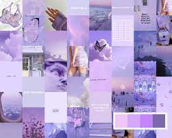 See more ideas about purple aesthetic, wall collage, purple walls. Light Purple Photo Collage Kit Purple Aesthetic Vintage Etsy
