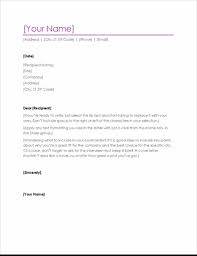 Resume Cover Letter Violet