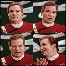 Image result for captain kirk throws finger
