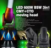 600W LED CMY Cabeza móvil BSW Beam mancha Wash 3in1 CMY CTO ...