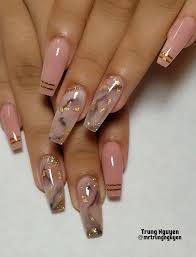 You can have clear nail designs on your nails which are not complicated. 40 Fabulous Nail Designs That Are Totally In Season Right Now Clear Nail Art Designs Almond Nail Art Design Acrylic Nail Art Nail Designs With Glitter Nail Nailart Acrylic Fabmood